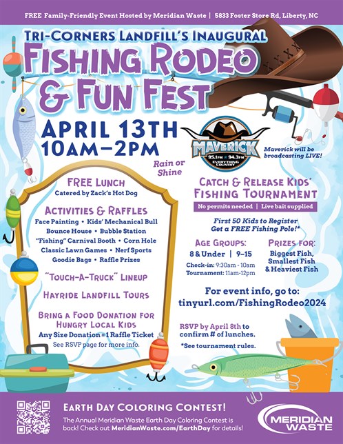 2024 Tricorners Fishing Rodeo 1 Sided Flyer